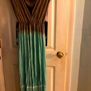 Brown/Green Sundress